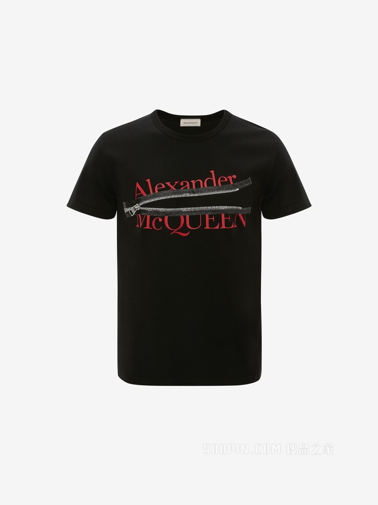 Alexander McQueen拉链T恤