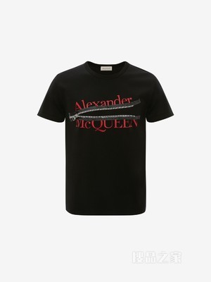 Alexander McQueen拉链T恤