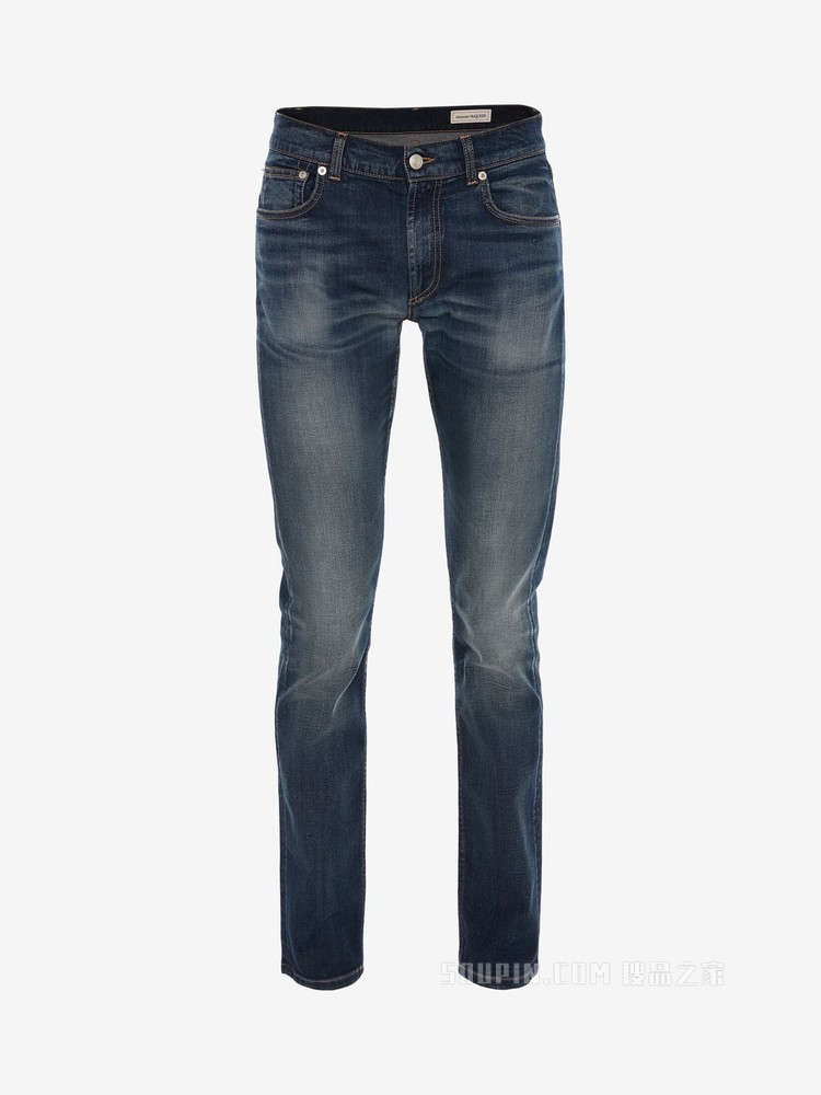 McQueen Graffiti牛仔裤