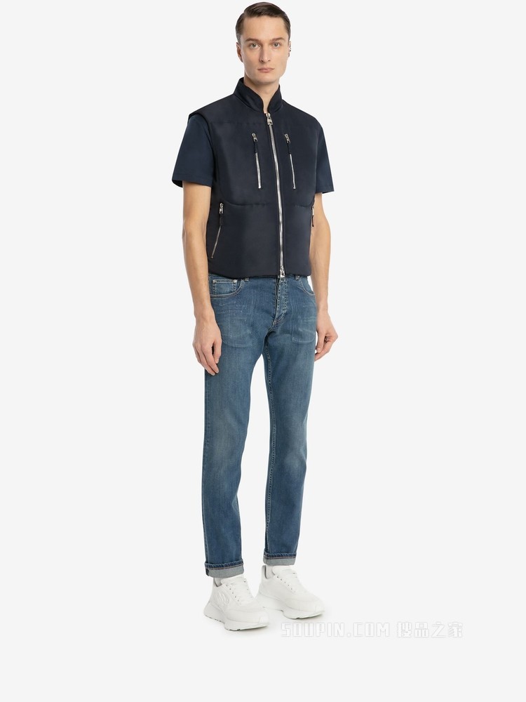 McQueen Graffiti牛仔裤