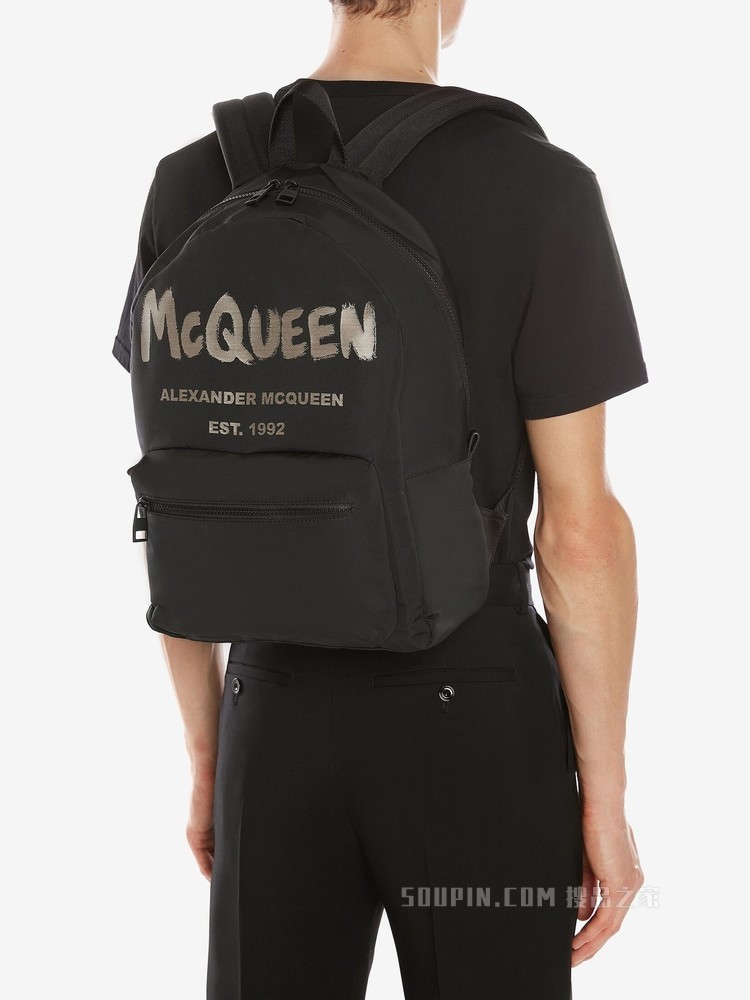 McQueen涂鸦Metropolitan肩背包
