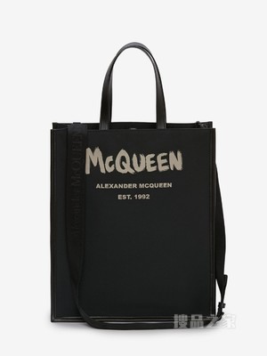 McQueen Graffiti Edge手提包