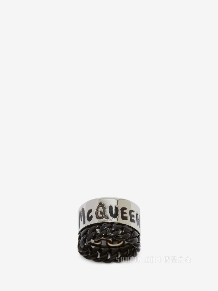 McQueen涂鸦戒指
