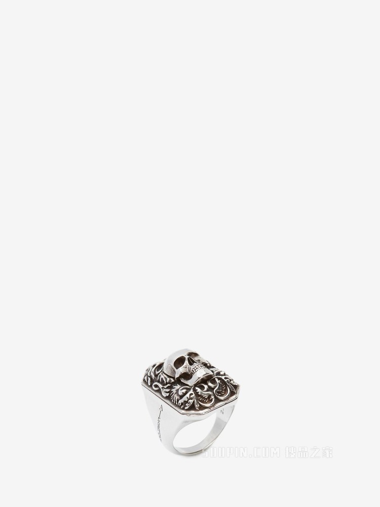 Engraved Skull 戒指