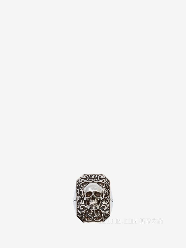 Engraved Skull 戒指