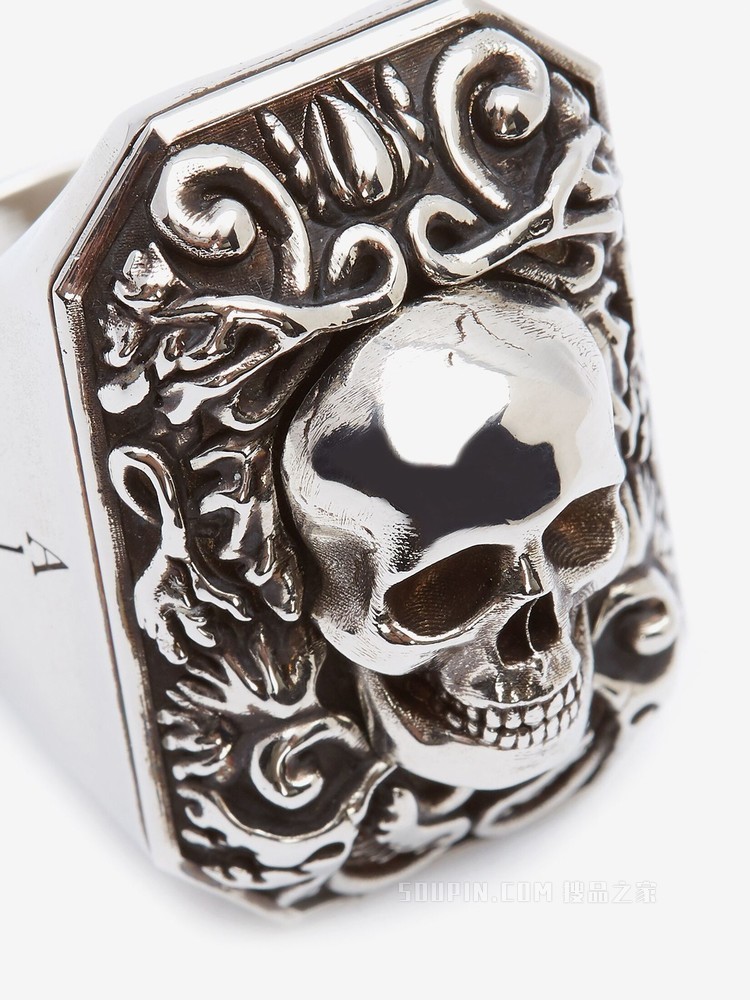 Engraved Skull 戒指