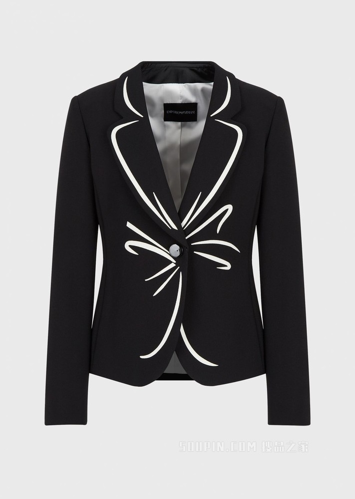 优雅别致单排扣休闲西装 | Emporio Armani