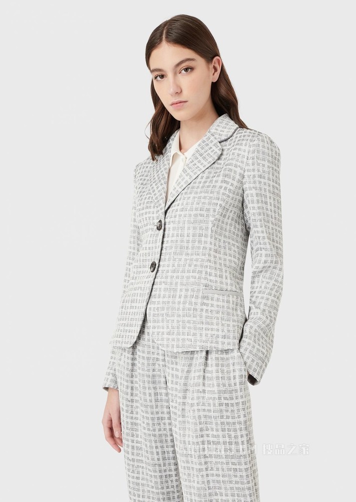 优雅单排扣休闲西装 | Emporio Armani