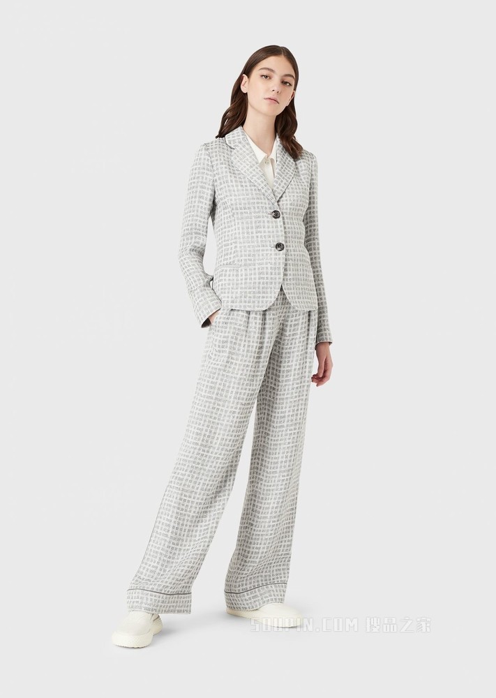 优雅单排扣休闲西装 | Emporio Armani