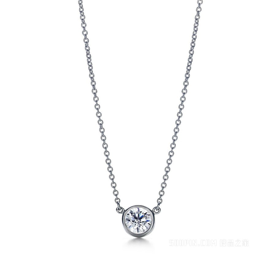 Elsa Peretti® 系列 Diamonds by the Yard™ 铂金单钻项链