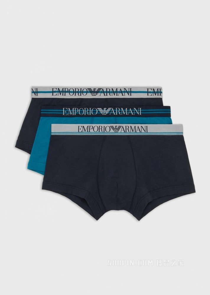 3条装经典徽标内裤套装 | Emporio Armani