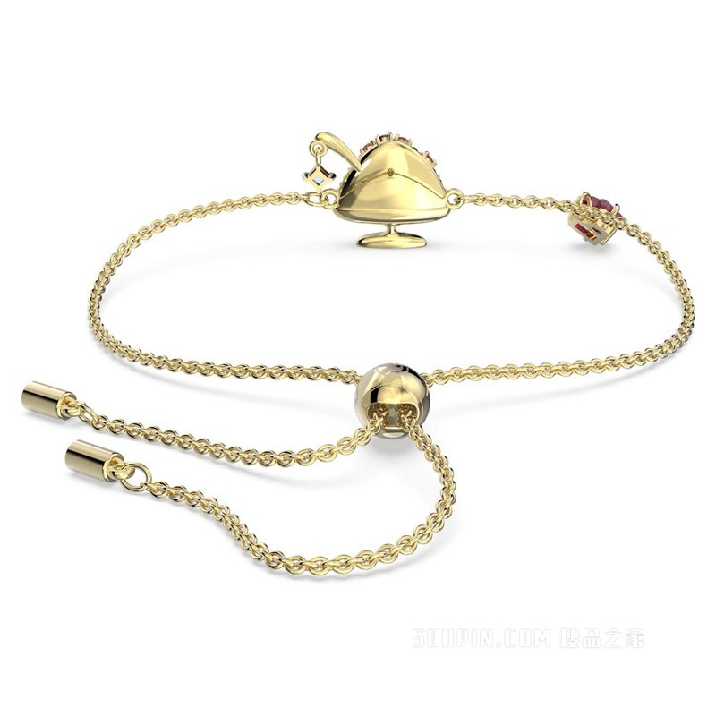 Cariti 手链, 红豆冰, 红色, 镀金色调