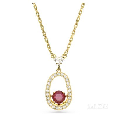 Cariti 链坠, 红色, 镀金色调