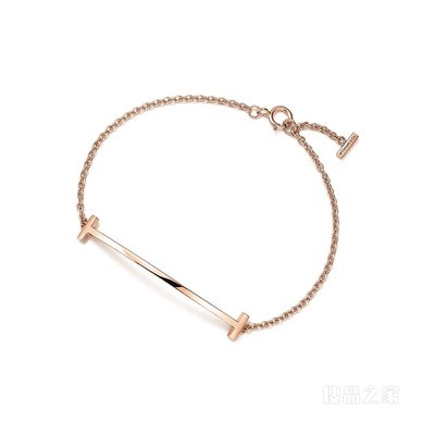 Tiffany T 系列 18K 玫瑰金 Smile 手链