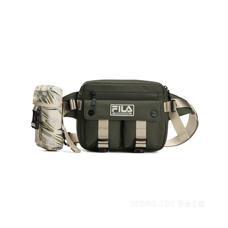 FILA x White Mountaineering联名男女同款时尚休闲基础携带便利腰包