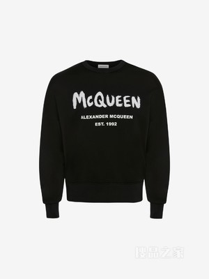 McQueen Graffiti宽松卫衣