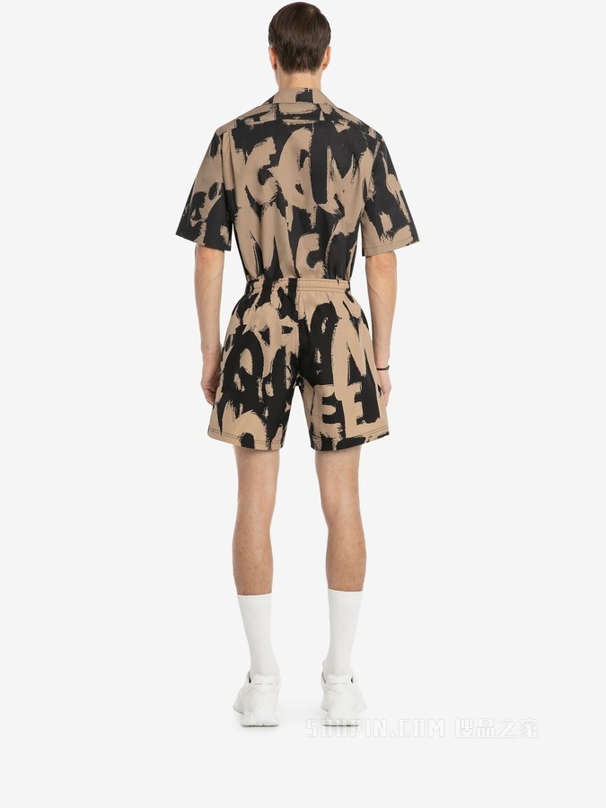 McQueen Graffiti短袖衬衫