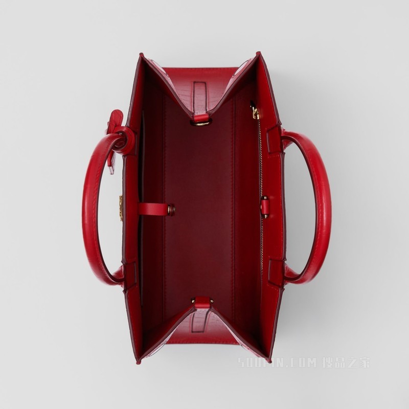 迷你压花皮革 Frances 包 (深红色) - 女士