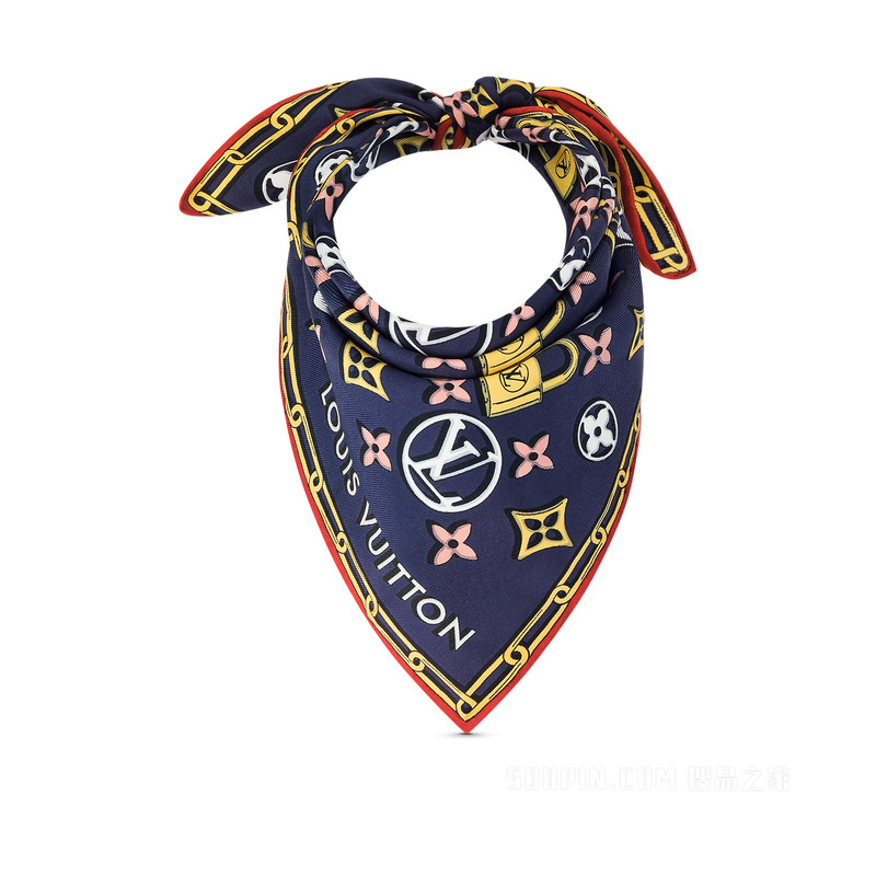 CHARMING MONOGRAM 45 方巾