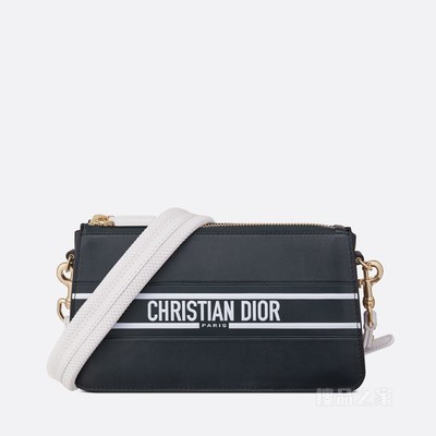 Dior Vibe 手拿包 蓝色牛皮革