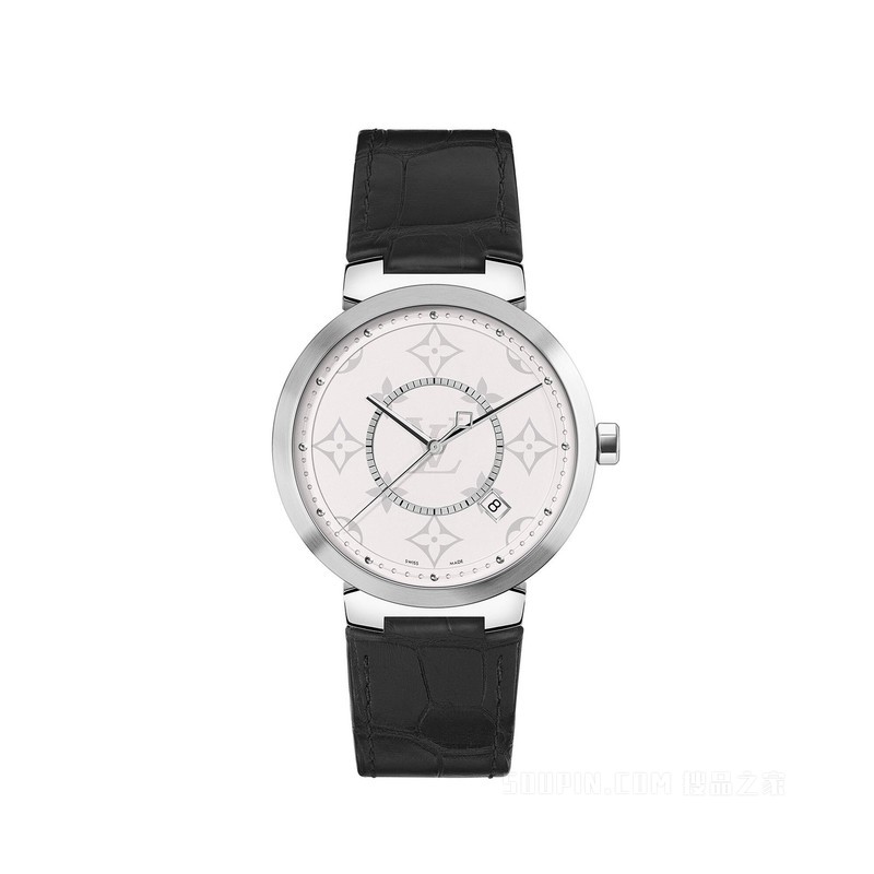 TAMBOUR SLIM MONOGRAM WHITE 腕表，39 毫米