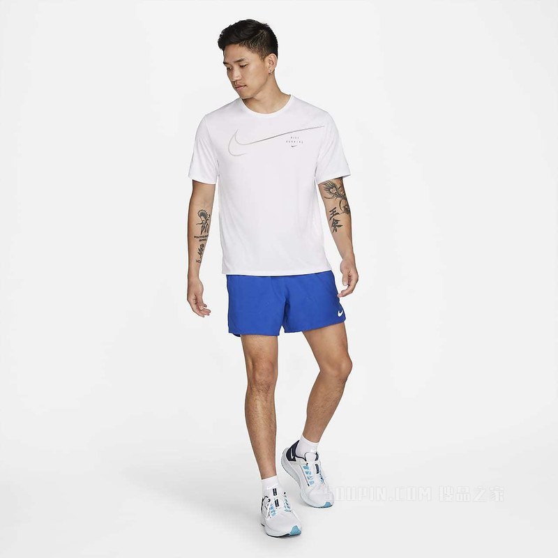 Nike Dri-FIT UV Run Division Miler 男子短袖印花跑步上衣