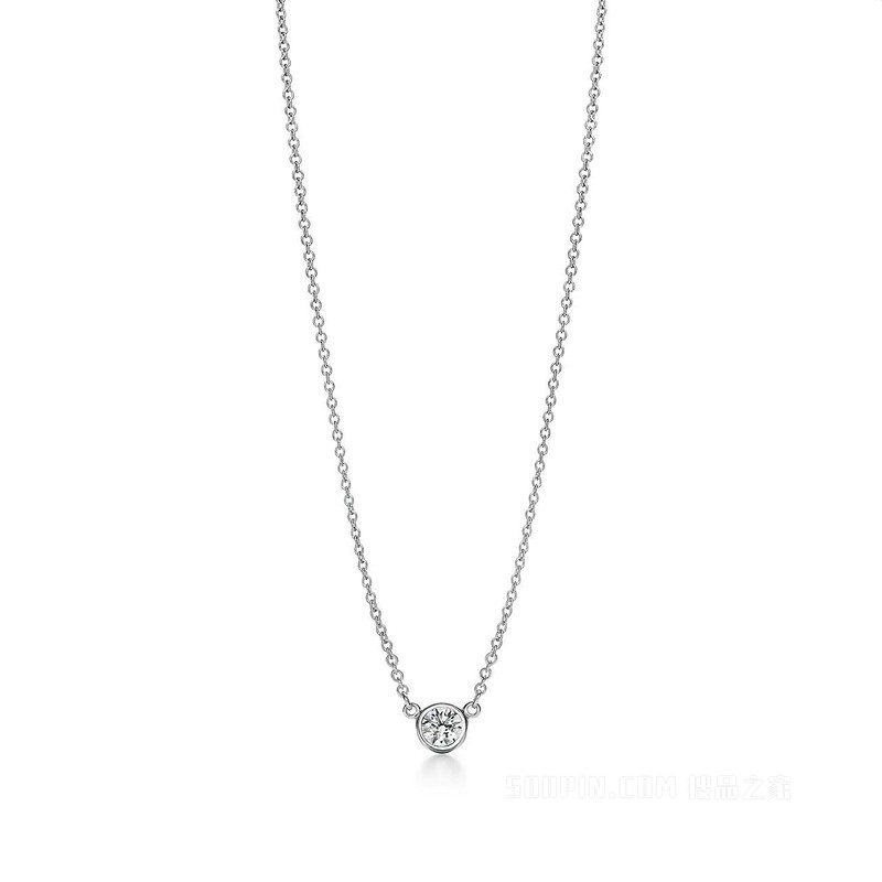 Elsa Peretti® 系列 Diamonds by the Yard™ 铂金单钻项链
