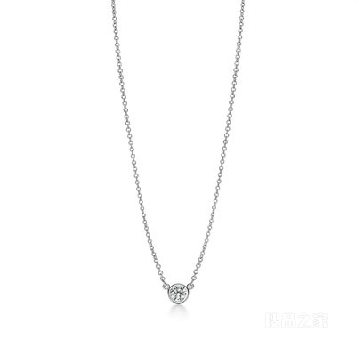 Elsa Peretti® 系列 Diamonds by the Yard™ 铂金单钻项链