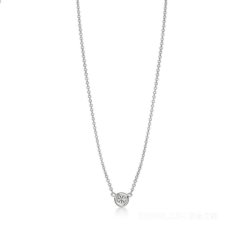 Elsa Peretti® 系列 Diamonds by the Yard™ 铂金单钻项链