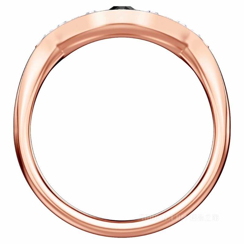 Swarovski Symbolic 戒指, Evil eye, 藍色, 鍍玫瑰金色調