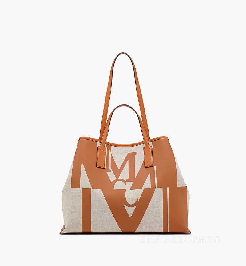 Medium Aren Logo帆布购物袋