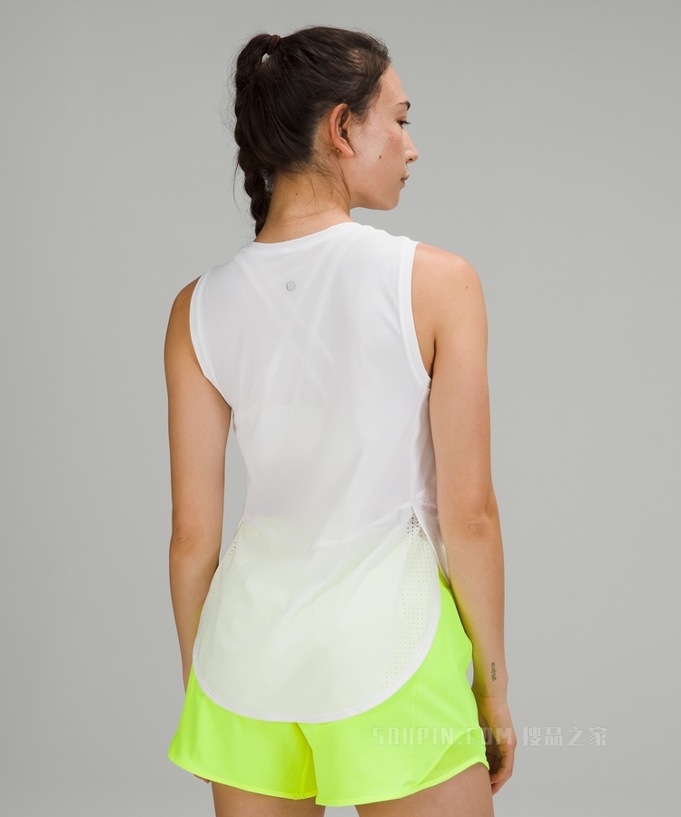 Split Hem 女士运动背心 *高领口