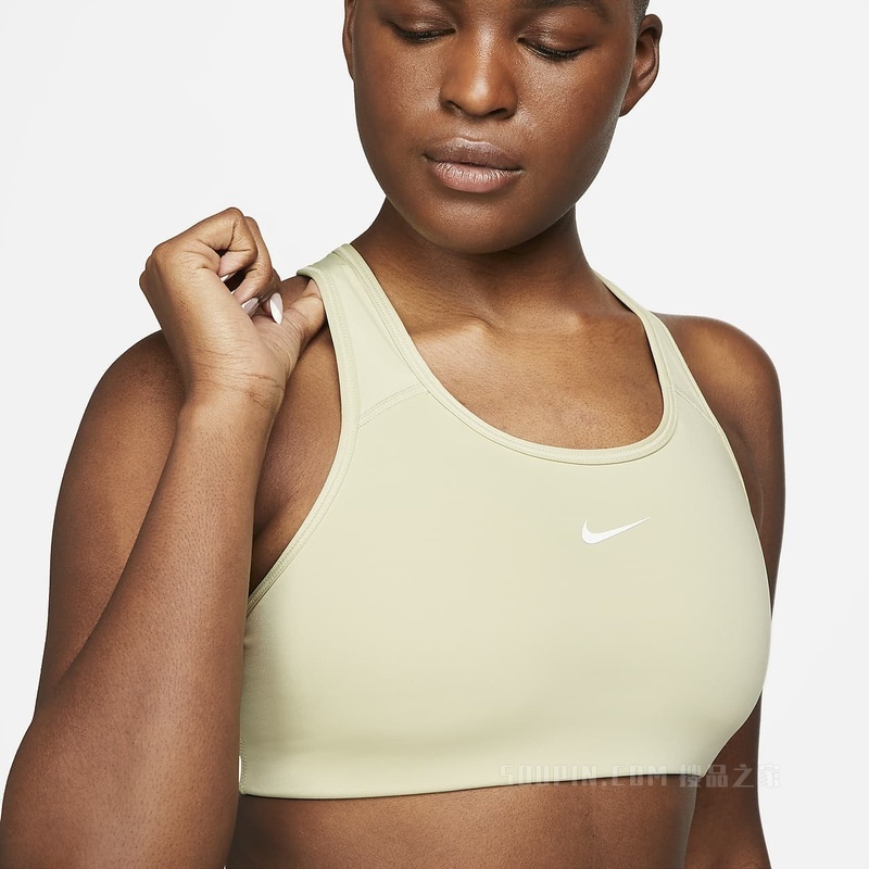 Nike Swoosh 女子中强度支撑一片式衬垫运动内衣