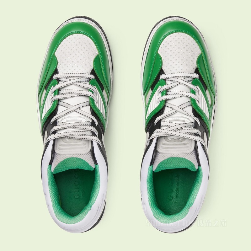 Gucci Basket男士运动鞋 白色可持续材料Demetra