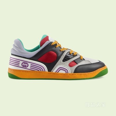 Gucci Basket男士运动鞋 黑色可持续材料Demetra