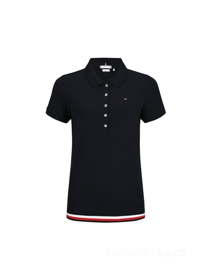 Tommy 22新款春夏女装短袖POLO衫WW0WW34650