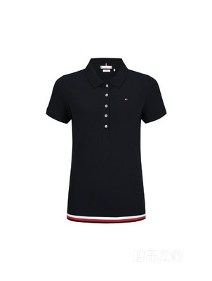 Tommy 22新款春夏女装短袖POLO衫WW0WW34650