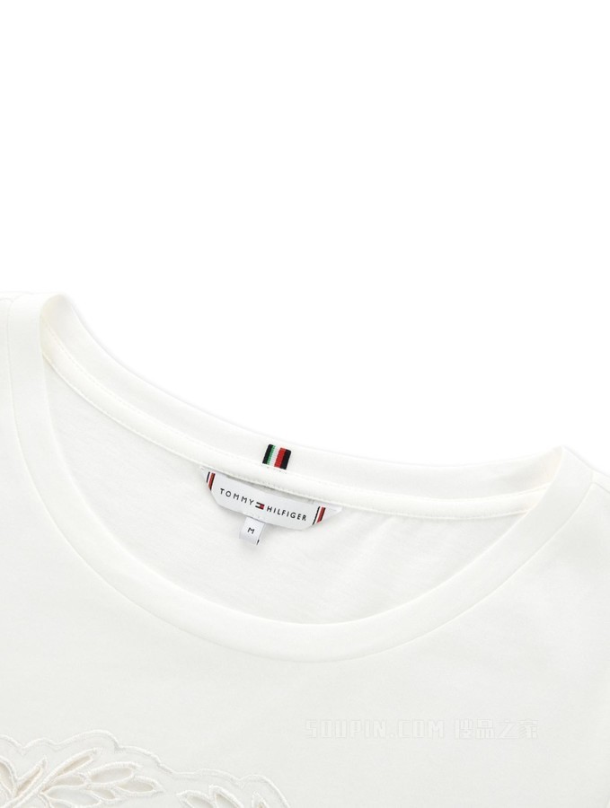 Tommy 22新款春夏女装针织短袖上衣WW0WW34630