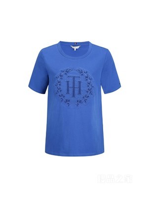 Tommy 22新款春夏女装针织短袖上衣WW0WW34630