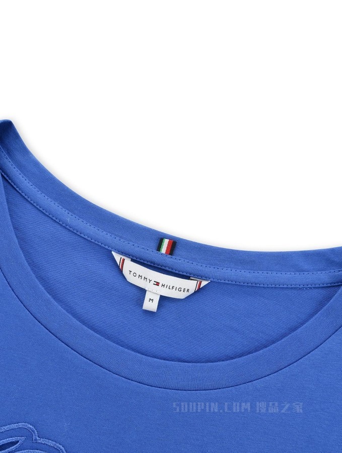 Tommy 22新款春夏女装针织短袖上衣WW0WW34630