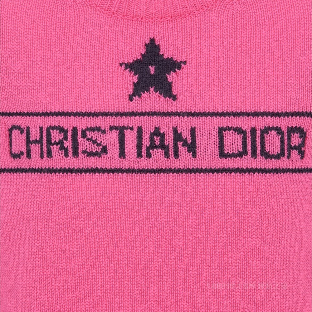 Dioriviera 针织衫 亮粉色山羊绒织物“ST-TROPEZ”字样