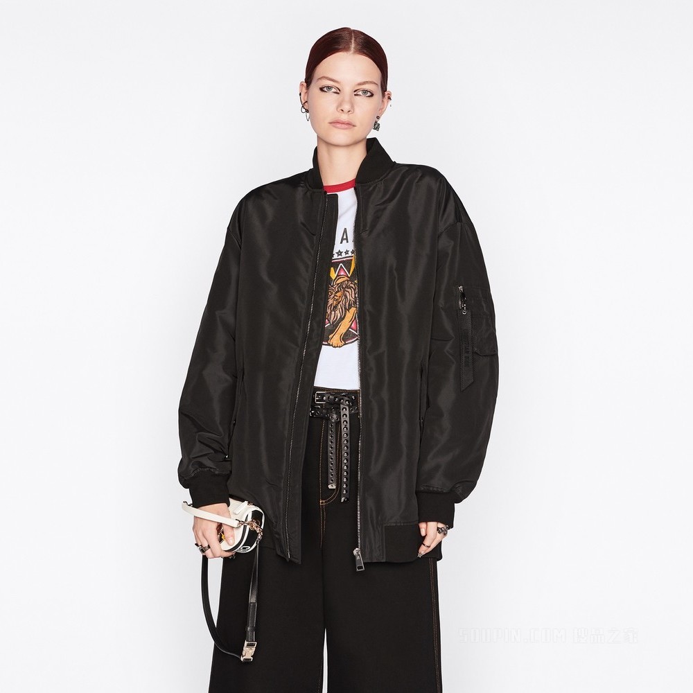 Dior Vibe T 恤 白色棉质平纹针织面料搭配红色狮子图案