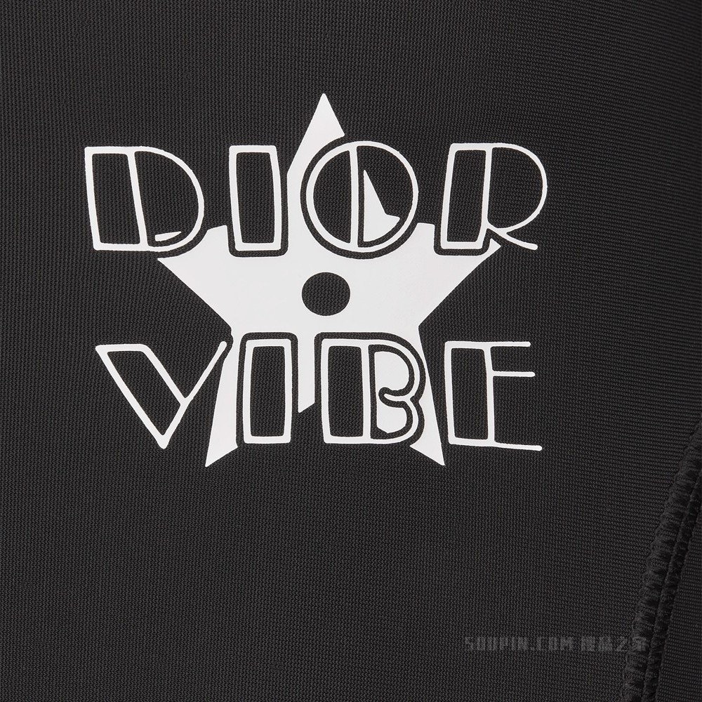 Dior Vibe 紧身裤 黑色平纹针织科技面料