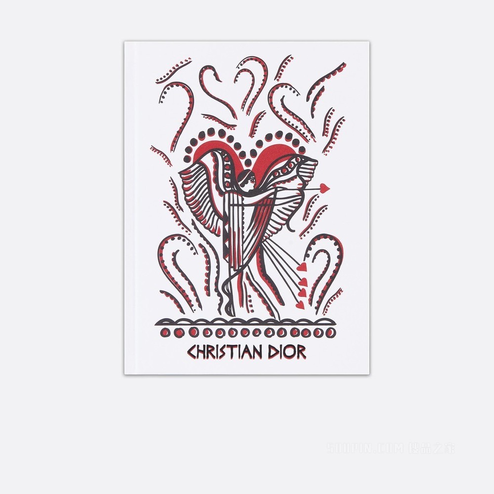 大号笔记本 红色 Dior Cupidon 图案