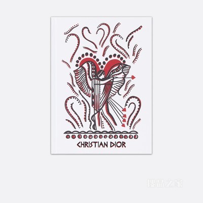 大号笔记本 红色 Dior Cupidon 图案