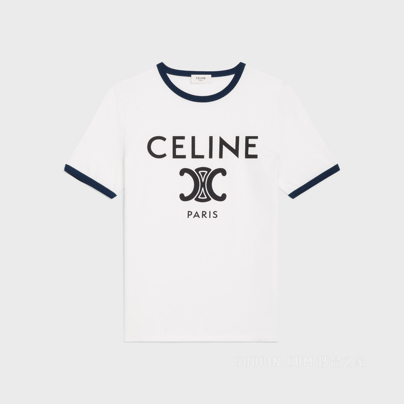 CELINE棉质平纹针织T恤 23732