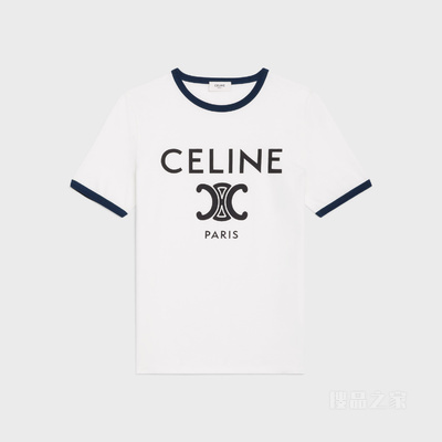 CELINE棉质平纹针织T恤 23732