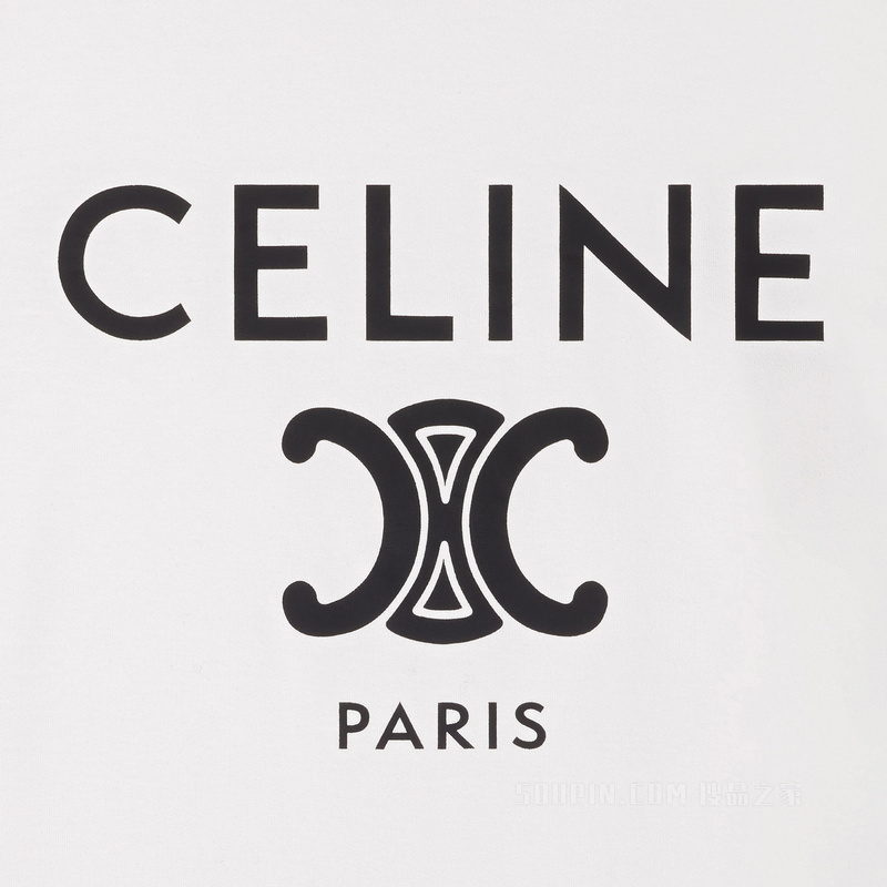 CELINE棉质平纹针织T恤 23732