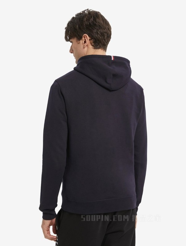 Tommy 22新款春季男装经典潮流刺绣字母连帽套头卫衣MW0MW22356