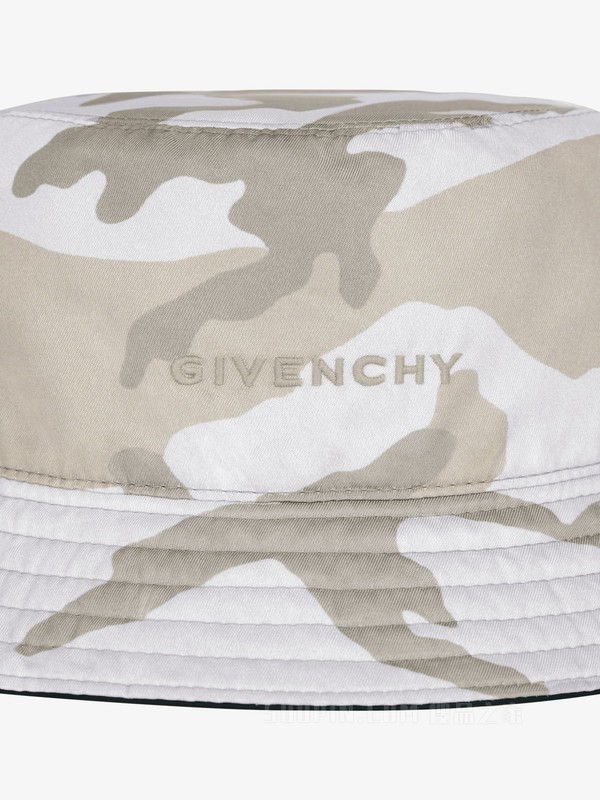 迷彩印花GIVENCHY LOGO双面渔夫帽